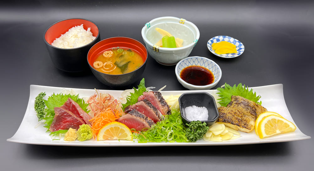 三種のタタキ膳